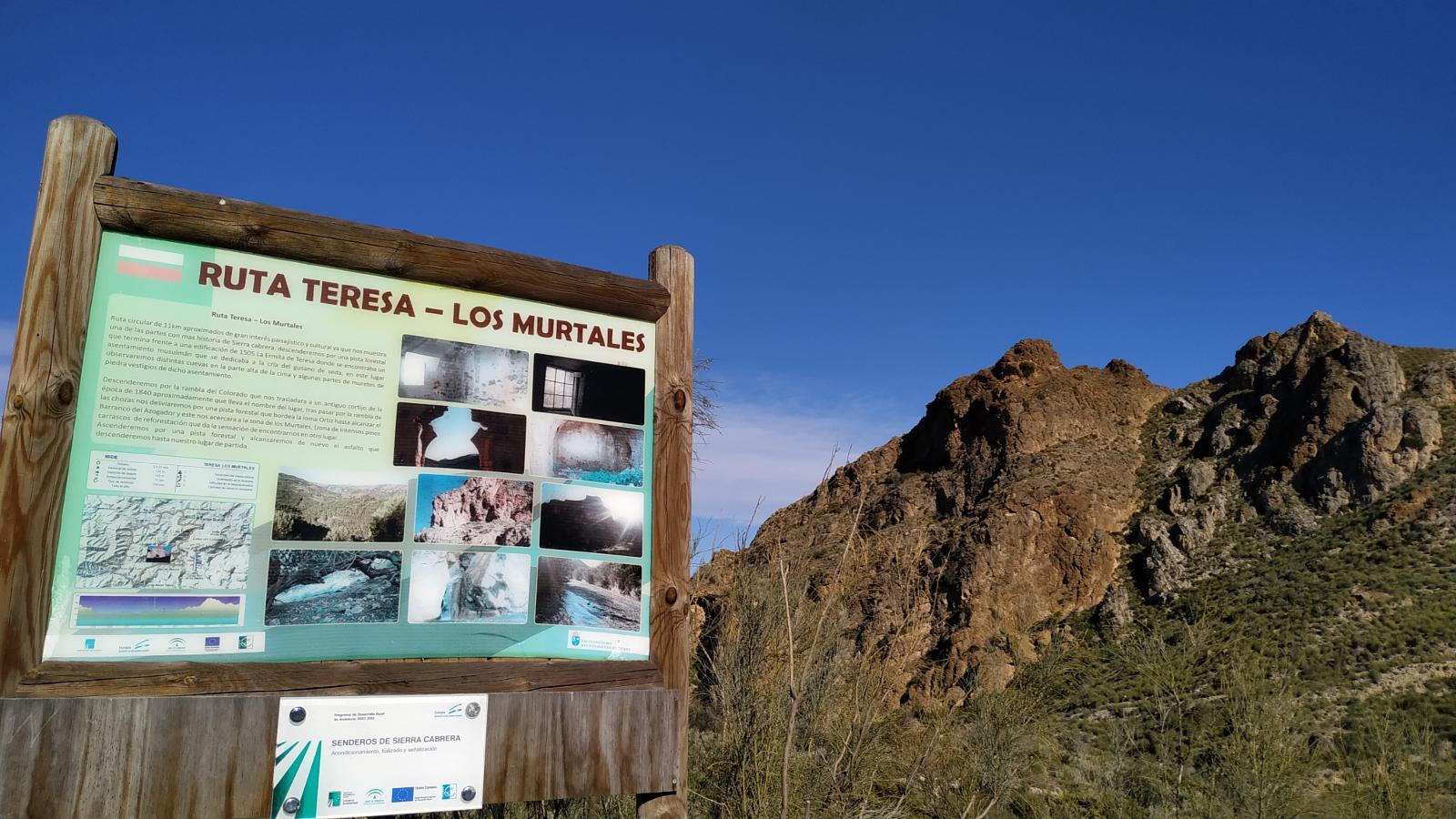 Ruta senderista Teresa-Los Murtales - Fuente: Wikiloc Ruta senderista Teresa - Los Murtales