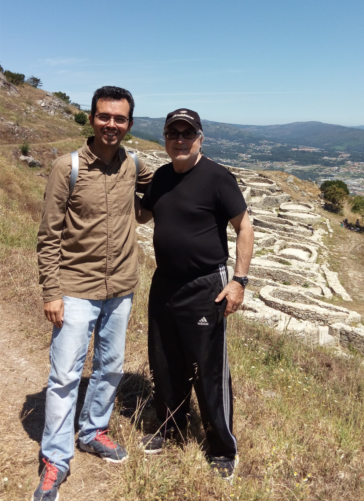 Visitando con Pablo Novoa el Castro de Santa Tecla