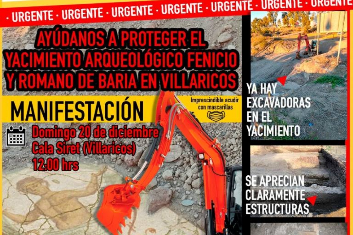 Manifestación por Baria