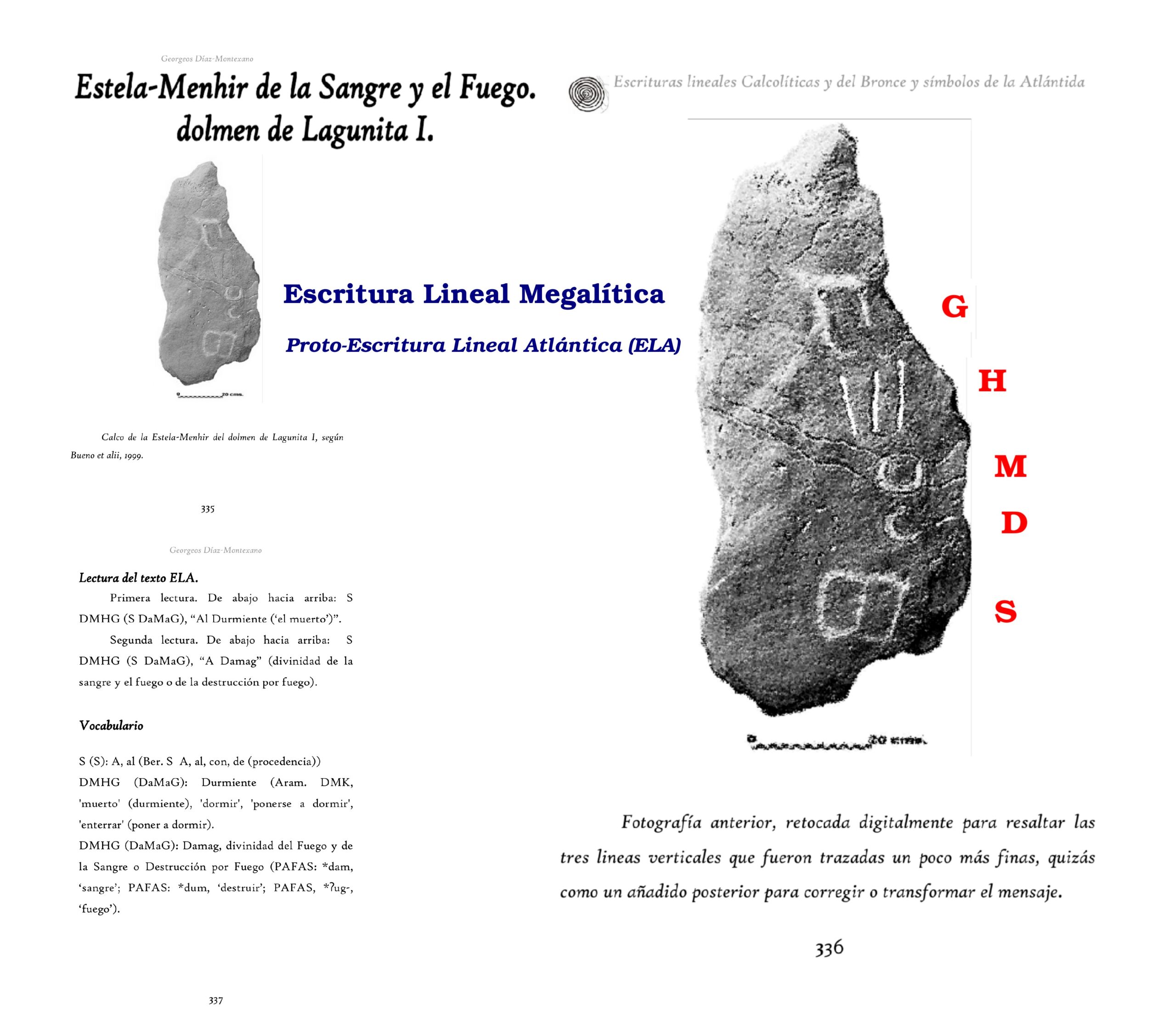 Estudio de la estela-menhir con escritura ELA de Lagunita I, Santiago de Alcántara, Cáceres