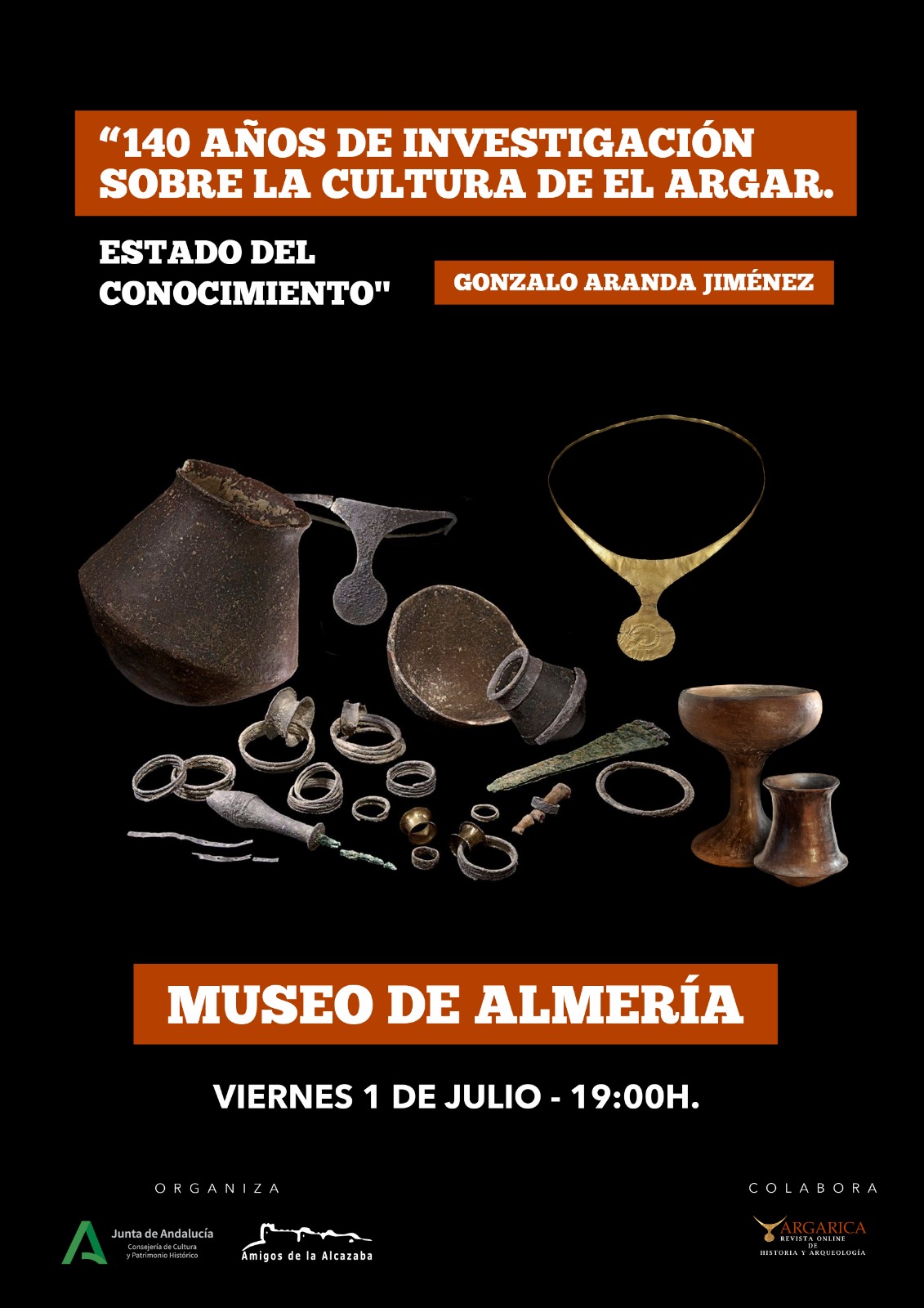 Conferencia 140 años de investigación sobre la cultura de el Argar, estado del conocimiento